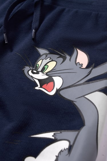 Enfants - Tom et Jerry - short en molleton - bleu foncé