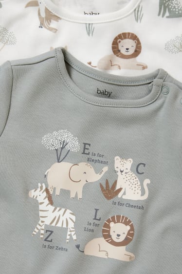 Unisexe - Lot de 2 - pyjamas pour bébé - blanc crème
