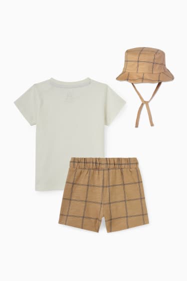 Baby Buben - Baby-Outfit - 3 teilig - cremeweiß