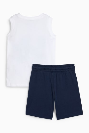 Bambini - Set - top e shorts - 2 pezzi - bianco