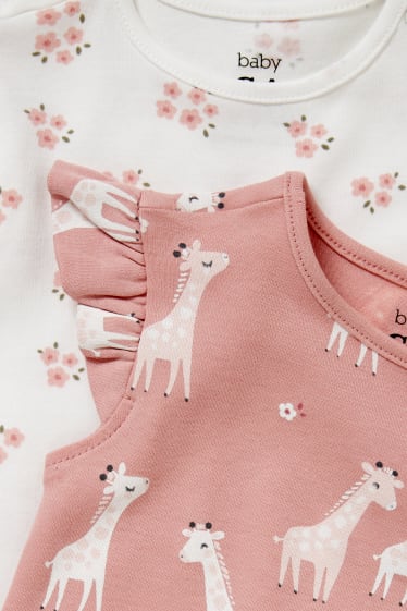 Neonati - Confezione da 2 - pigiama per neonate - bianco crema