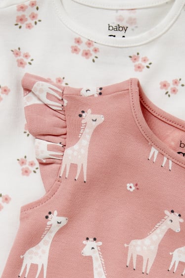 Bébés filles - Lot de 2 - pyjamas pour bébé - blanc crème