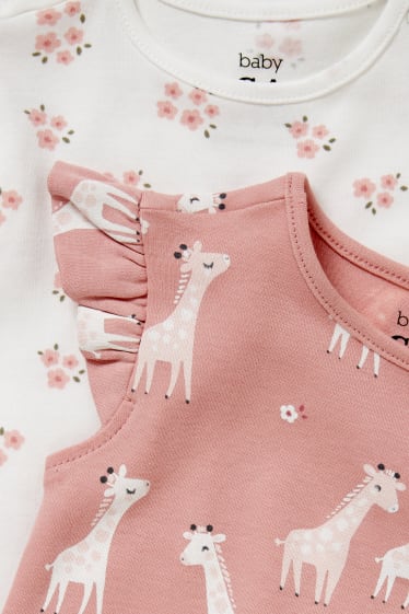 Babys - Set van 2 - babypyjama - crème wit