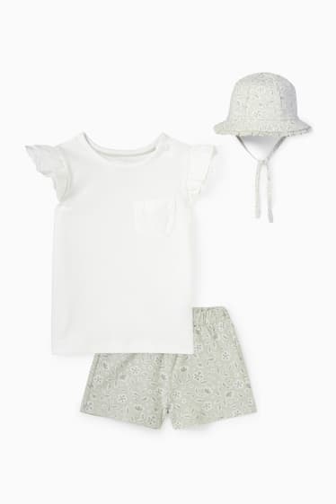 Babys - Baby-Outfit - 3 teilig - weiß