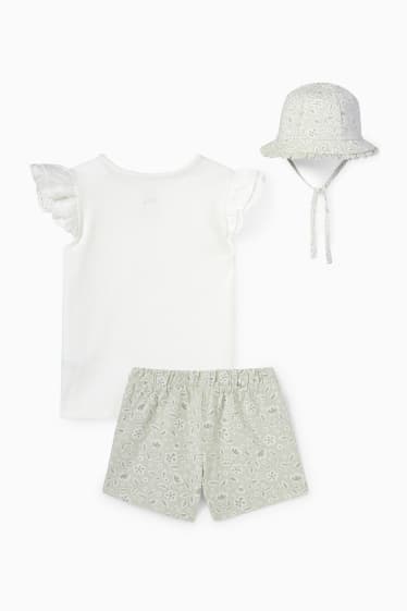 Bébés filles - Ensemble bébé - 3 pièces - blanc