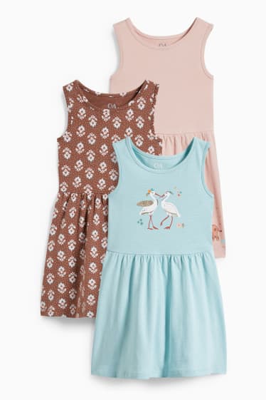 Children Girls - Multipack of 3 - dress - rose