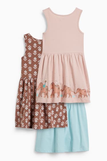 Children Girls - Multipack of 3 - dress - rose