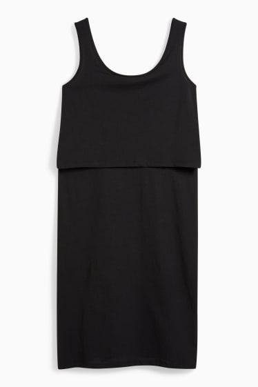 Women - Nursing nightdress - black