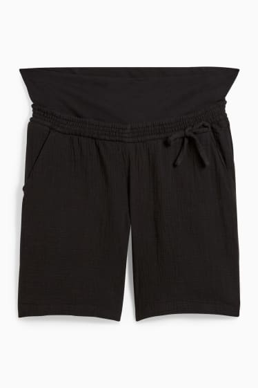 Damen - Umstandsshorts - schwarz