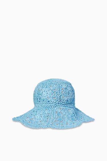 Ados & jeunes adultes - CLOCKHOUSE - chapeau de paille - bleu clair