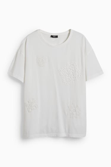 Damen - T-Shirt - weiß