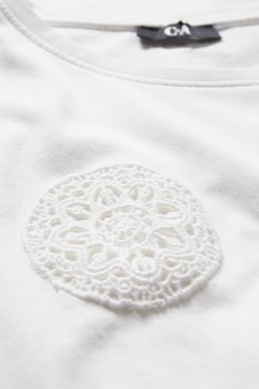 Damen - T-Shirt - weiß