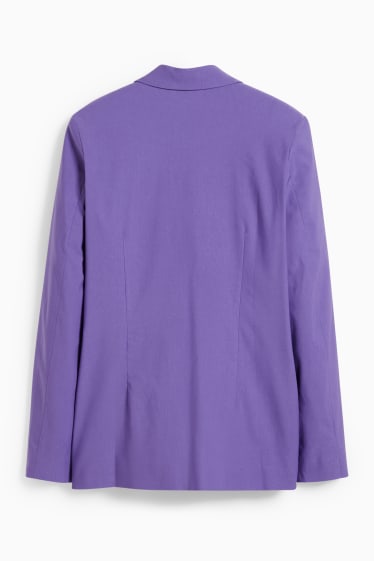 Women - Blazer - relaxed fit - purple