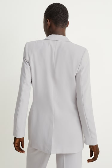 Femmes - Blazer de bureau - regular fit - gris clair