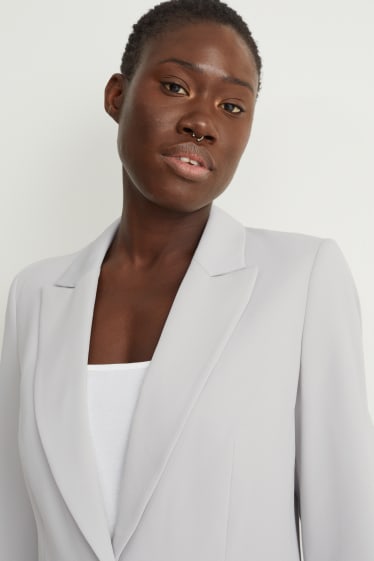 Femmes - Blazer de bureau - regular fit - gris clair