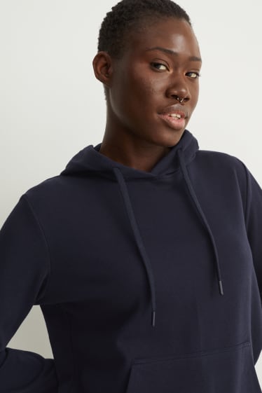 Damen - Basic-Hoodie - dunkelblau