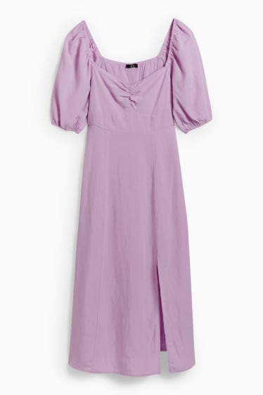 Mujer - Vestido estilo imperio - violeta claro