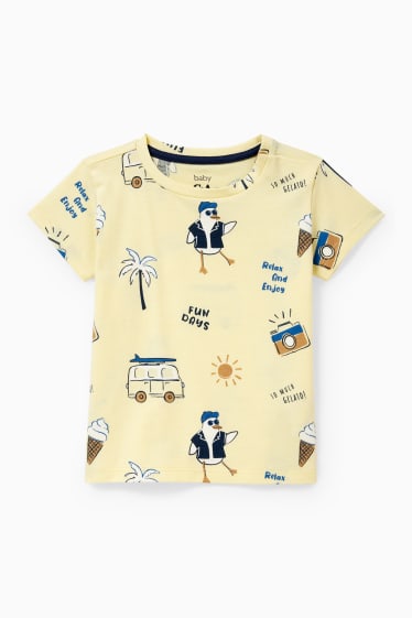 Bébés garçons - T-shirt bébé - à motif - jaune clair