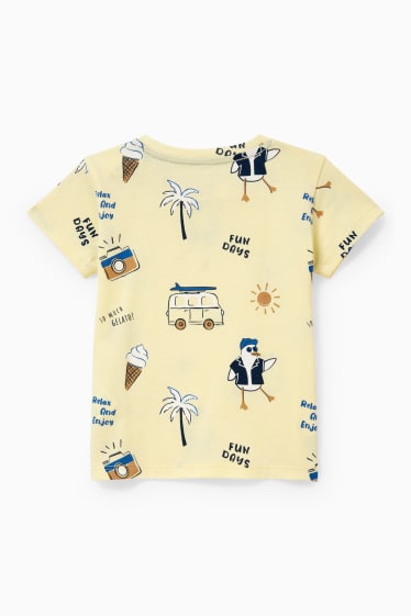 Bébés garçons - T-shirt bébé - à motif - jaune clair