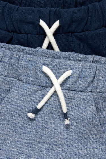 Bébés garçons - Lot de 2 - shorts pour bébé - bleu foncé