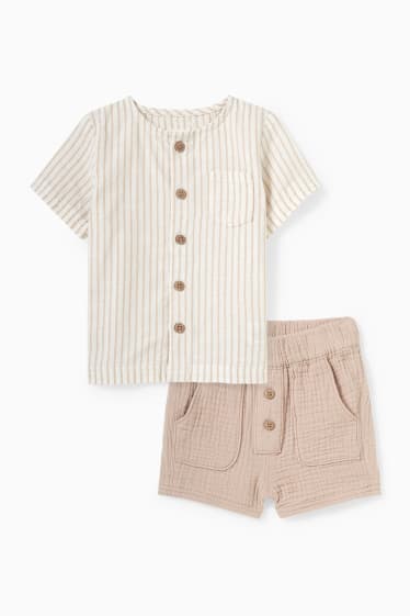 Bébés garçons - Ensemble bébé - 2 pièces - beige