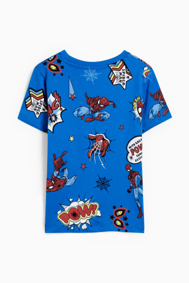 Copii - Omul-Păianjen - tricou cu mânecă scurtă - albastru închis