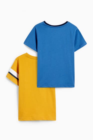 Bambini - Confezione da 2 - dinosauri - t-shirt - giallo