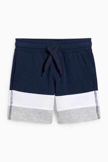 Enfants garçons - Shorts en molleton - bleu foncé