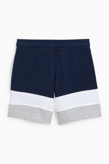 Enfants garçons - Shorts en molleton - bleu foncé