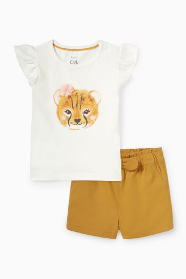 Bébés filles - Ensemble bébé - 2 pièces - blanc crème