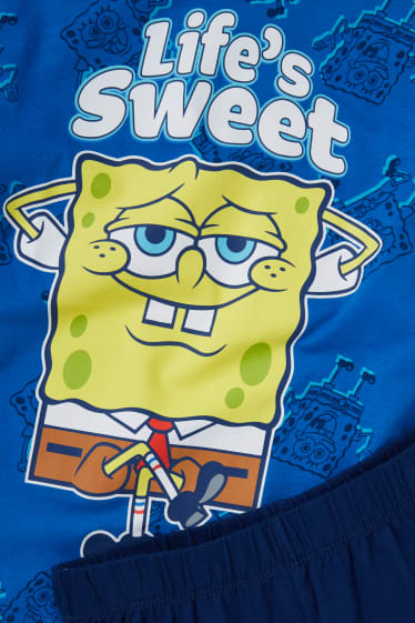 Kinder - SpongeBob Schwammkopf - Shorty-Pyjama - 2 teilig - dunkelblau