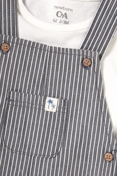 Baby: jongens - Babyoutfit - 2-delig - crème wit