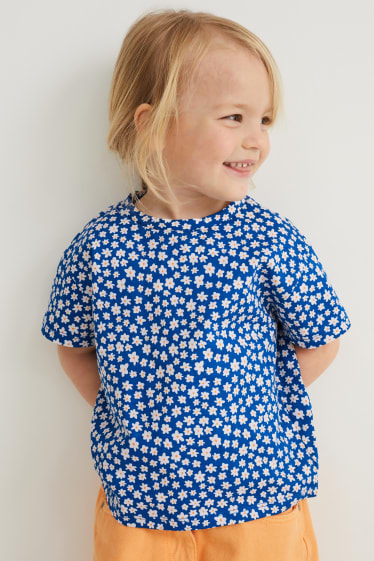 Kinderen: meisjes - Set van 5 - T-shirt - blauw