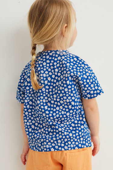 Kinderen: meisjes - Set van 5 - T-shirt - blauw
