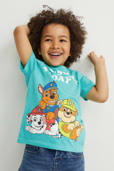 Niños - La Patrulla Canina - camiseta de manga corta - turquesa
