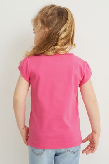 Kinderen - Troetelbeertjes - T-shirt - fuchsiarood