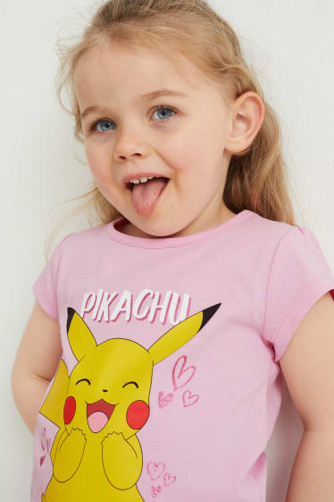 Kinderen - Pokémon - T-shirt - fuchsiarood
