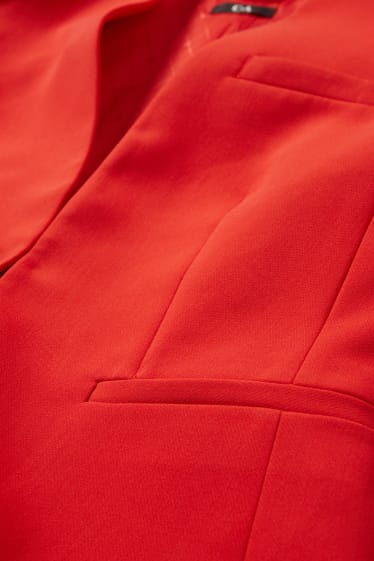 Femmes - Blazer de bureau - cintré - rouge