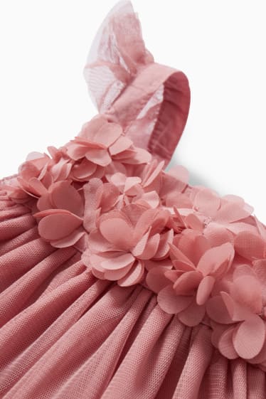 Baby: meisjes - Babyjurk - donker rose