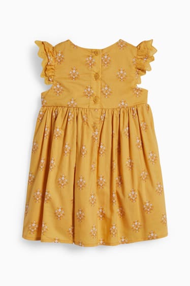 Bebés - Vestido para bebé - de flores - amarillo