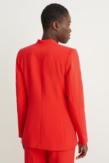 Femmes - Blazer de bureau - cintré - rouge