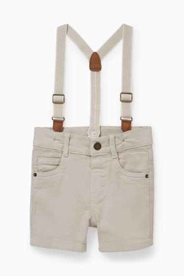 Bébés garçons - Short pour bébé doté de bretelles - beige