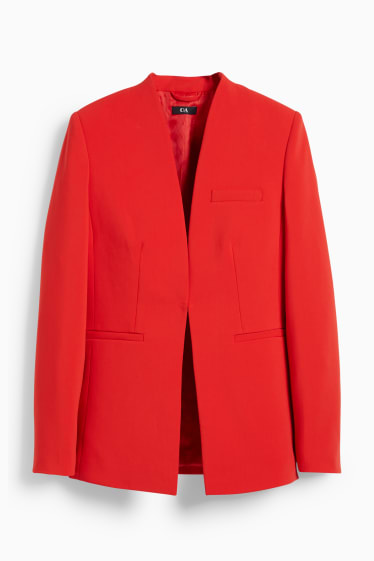 Femmes - Blazer de bureau - cintré - rouge