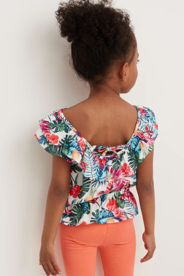 Kinder Mädchen - Bluse - geblümt - bunt