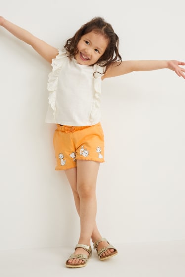 Enfants - Les Aristochats - short en molleton - orange