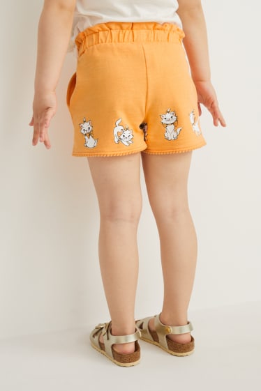 Enfants filles - Les Aristochats - short en molleton - orange