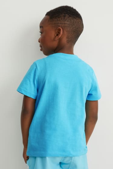 Kinder Jungen - Kurzarmshirt - hellblau