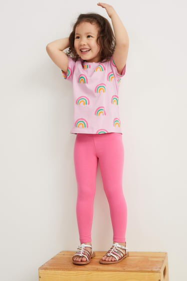 Children - Multipack of 4 - leggings - pink