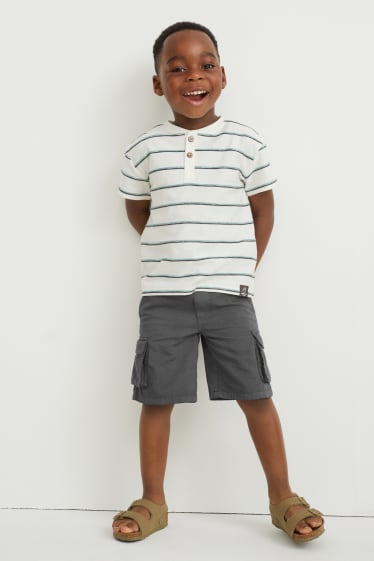 Enfants garçons - Short cargo - gris