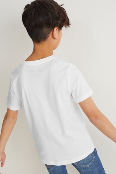 Niños - Pack de 2 - PlayStation - camisetas de manga corta - blanco